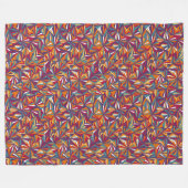 Abstract Geometrisch Kunst Dekken Fleece Deken (Voorkant (Horizontaal))