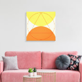 Abstract geometrisch kunstpatroon canvas afdruk (Insitu (Woonkamer))