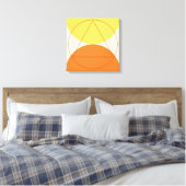 Abstract geometrisch kunstpatroon canvas afdruk (Insitu (Slaapkamer))