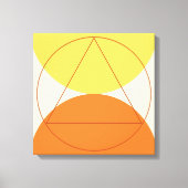 Abstract geometrisch kunstpatroon canvas afdruk (Voorkant)