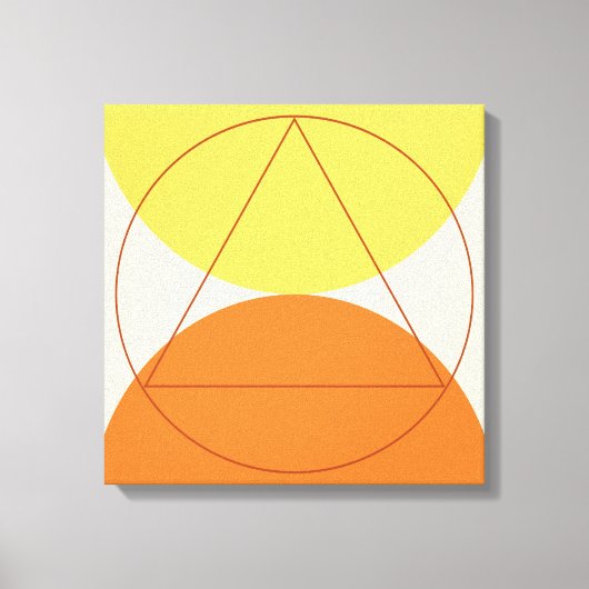 Abstract geometrisch kunstpatroon canvas afdruk (Voorkant)