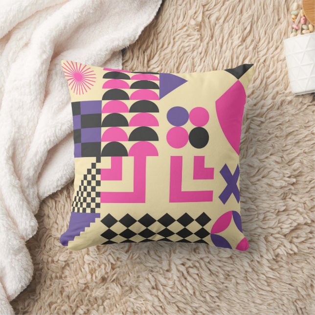  Abstract geometrisch kunstpatroon Kleurrijk Kussen (Deken)