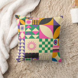  Abstract geometrisch kunstpatroon Kussen