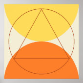 Abstract geometrisch kunstpatroon poster (Voorkant)