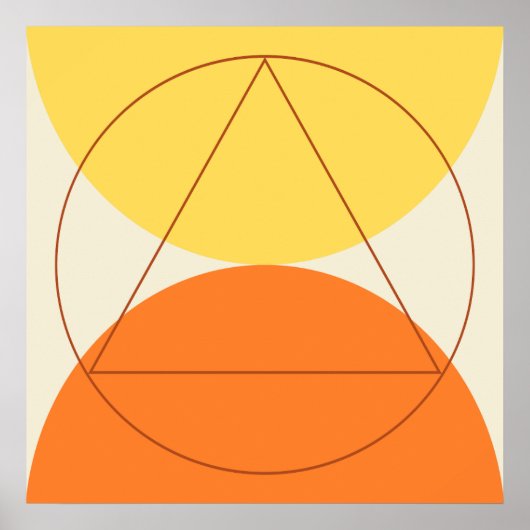 Abstract geometrisch kunstpatroon poster (Voorkant)