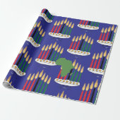 Abstract geometrisch Kwanzaa-inpakpapier Cadeaupapier (Uitgerold)