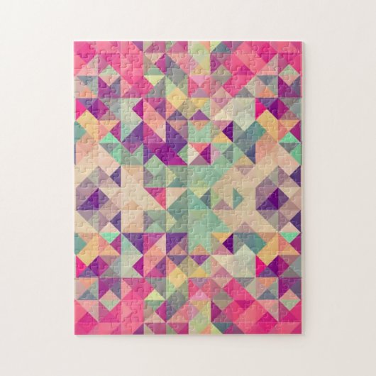Abstract geometrisch legpuzzel (Verticaal)