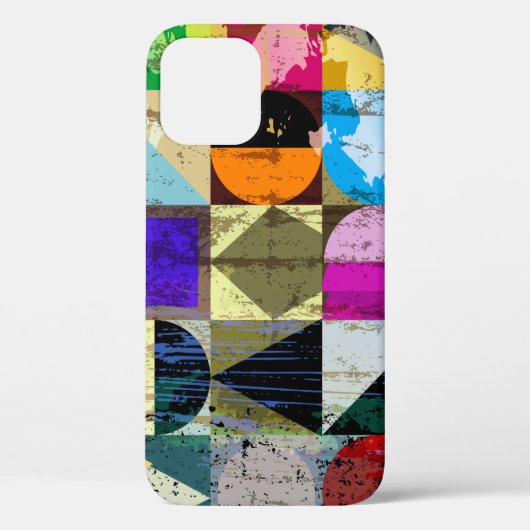 Abstract geometrisch: lijnen en spatten Case-Mate iPhone case (Achterkant)