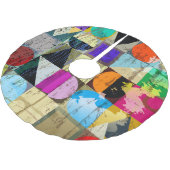 Abstract geometrisch: lijnen en spatten kerstboom rok (Gekanteld)