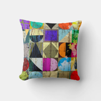 Abstract geometrisch: lijnen en spatten kussen