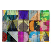 Abstract geometrisch: lijnen en spatten kussensloop (Achterkant)