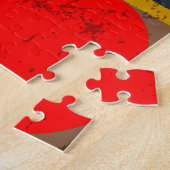 Abstract geometrisch: lijnen en spatten legpuzzel (Zijkant)