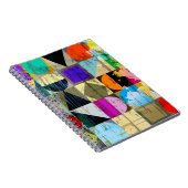 Abstract geometrisch: lijnen en spatten notitieboek (Rechterzijde)