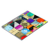 Abstract geometrisch: lijnen en spatten notitieboek (Linkerzijde)