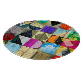 Abstract geometrisch: lijnen en spatten snijplank (Hoek)