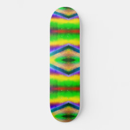 Abstract Geometrisch Lime Groen Driehoekig Oog Persoonlijk Skateboard