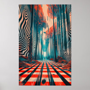 Abstract geometrisch Logo-Poster Poster
