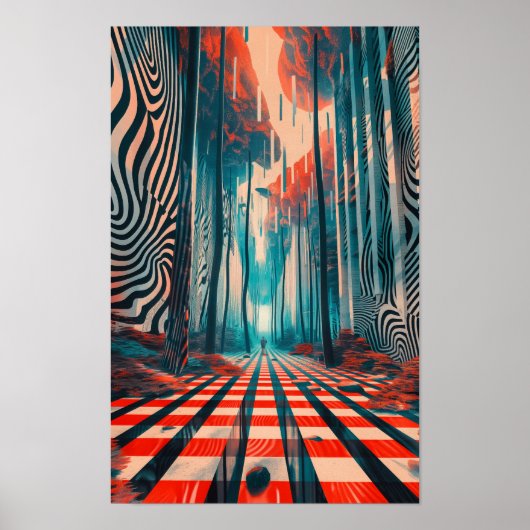 Abstract geometrisch Logo-Poster Poster (Voorkant)