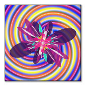 Abstract Geometrisch Mandala Kunstpatroon  Behang (Voorkant)