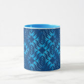 Abstract geometrisch marinepatroon mok (Midden)