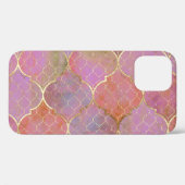 Abstract Geometrisch: Marokkaanse Gouden Waterverf Case-Mate iPhone Case (Achterkant (horizontaal))