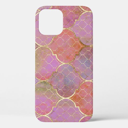 Abstract Geometrisch: Marokkaanse Gouden Waterverf Case-Mate iPhone Case (Achterkant)
