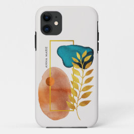 Abstract geometrisch midden-eeuws modern minimalis Case-Mate iPhone case