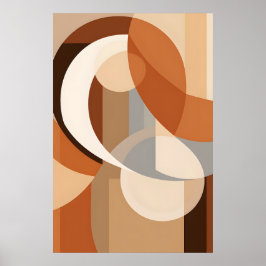 Abstract geometrisch minimalisme poster