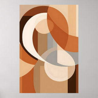 Abstract geometrisch minimalisme poster
