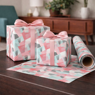 Abstract geometrisch modern cadeaupapier inpakpapi