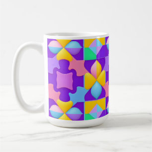 💙 Abstract Geometrisch Modern Decoratie Cadeau 💙 Koffiemok