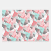 Abstract Geometrisch Modern Gift Wrap Inpakpapier Vel (Voorkant 3)