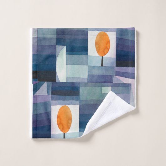 Abstract geometrisch modern hedendaags bad handdoek (Wasdoekje)