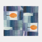 Abstract geometrisch modern hedendaags fleece deken (Voorkant (Horizontaal))