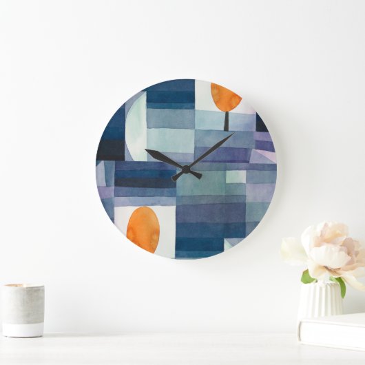 Abstract geometrisch modern hedendaags grote klok (Huis)