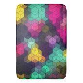 Abstract geometrisch modern hexagon vormt mozaïek badmat (Voorkant Verticaal)