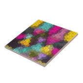 Abstract geometrisch modern hexagon vormt mozaïek tegeltje (Zijkant)