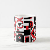 Abstract Geometrisch Modern Koel Koffiemok (Center)