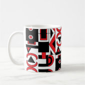 Abstract Geometrisch Modern Koel Koffiemok (Links)