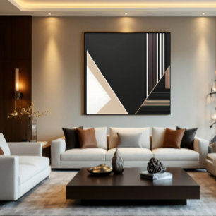 Abstract Geometrisch Modern Minimalistisch Canvas Afdruk