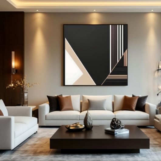 Abstract Geometrisch Modern Minimalistisch Canvas Afdruk