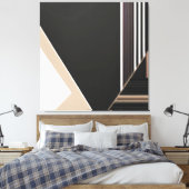 Abstract Geometrisch Modern Minimalistisch Canvas Afdruk (Insitu (Slaapkamer))
