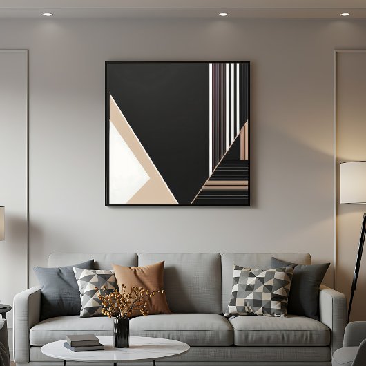 Abstract Geometrisch Modern Minimalistisch Poster