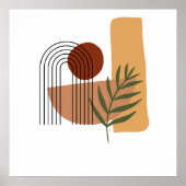 Abstract geometrisch modern pastel poster (Voorkant)