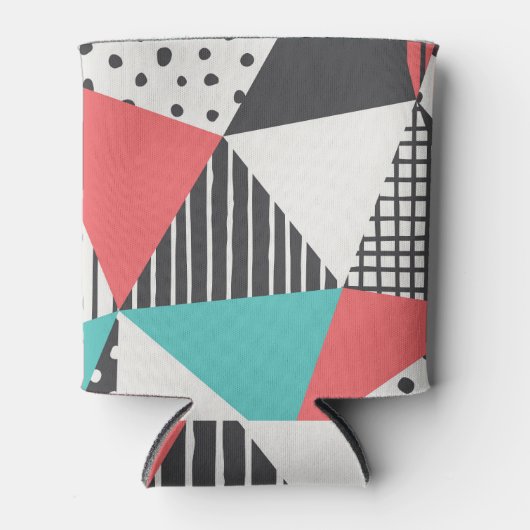 Abstract geometrisch: modern patroonontwerp. blikjeskoeler (Voorkant)