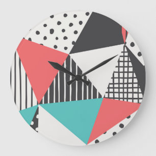 Abstract geometrisch: modern patroonontwerp. grote klok