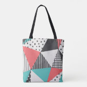 Abstract geometrisch: modern patroonontwerp. tote bag (Achterkant)
