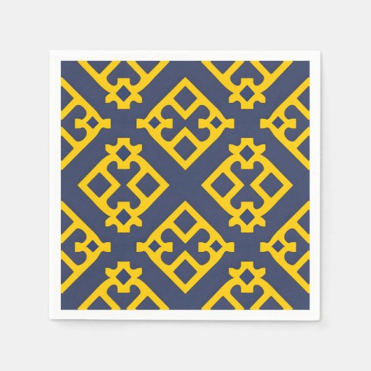 Abstract geometrisch modern tafelontwerp servet (Voorkant)