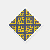 Abstract geometrisch modern tafelontwerp servet (Hoek)