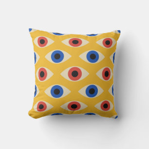 Abstract Geometrisch Modern Vet Oog Patroon Kussen